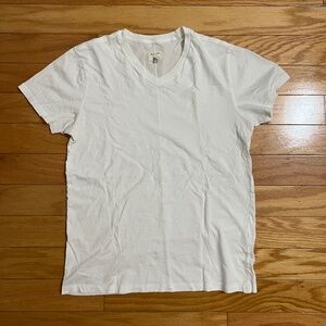 rag & bone White V-Neck T-Shirt Men's Medium